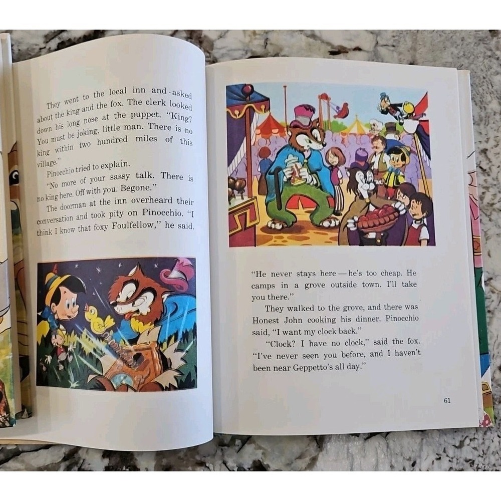 Vintage SET‎ OF 5  Walt Disney Books - Hardcover, 1973 Danbury Press EXCELLENT!! - Picture 11 of 16